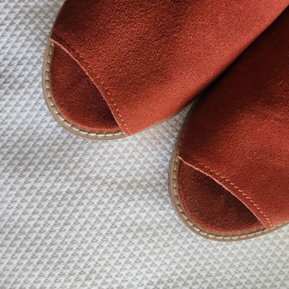 Anthropologie Kelsi Dagger Brooklyn fall suede leather both size zip flats shoes - Picture 11 of 14